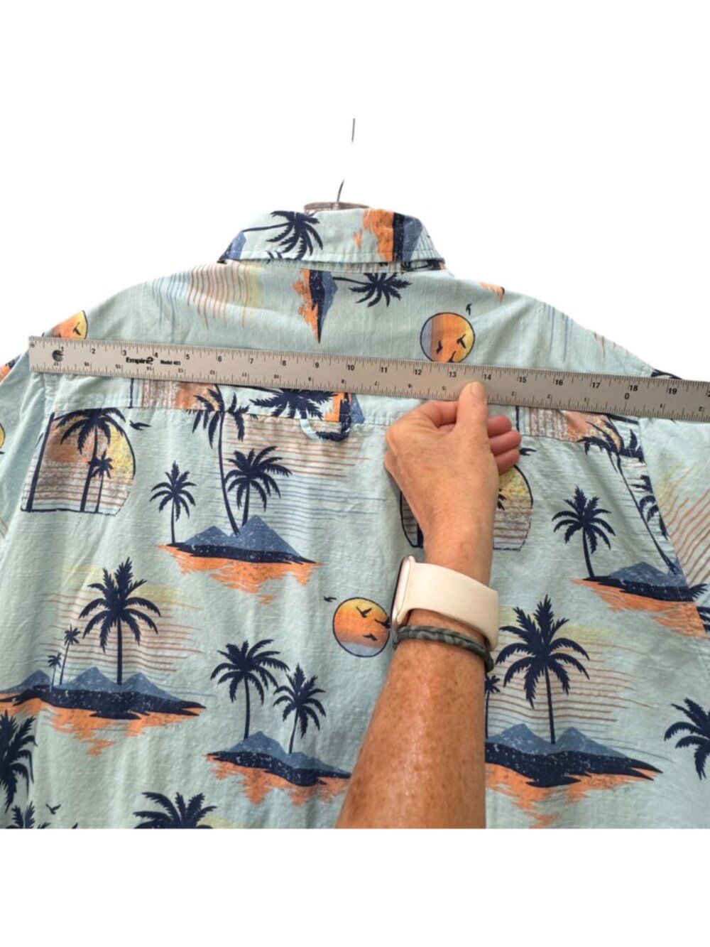 Ocean Pacific Men's XL Shirt Hawaiian Short-Sleeve Button Front Beach Surfer - Picture 6 of 8